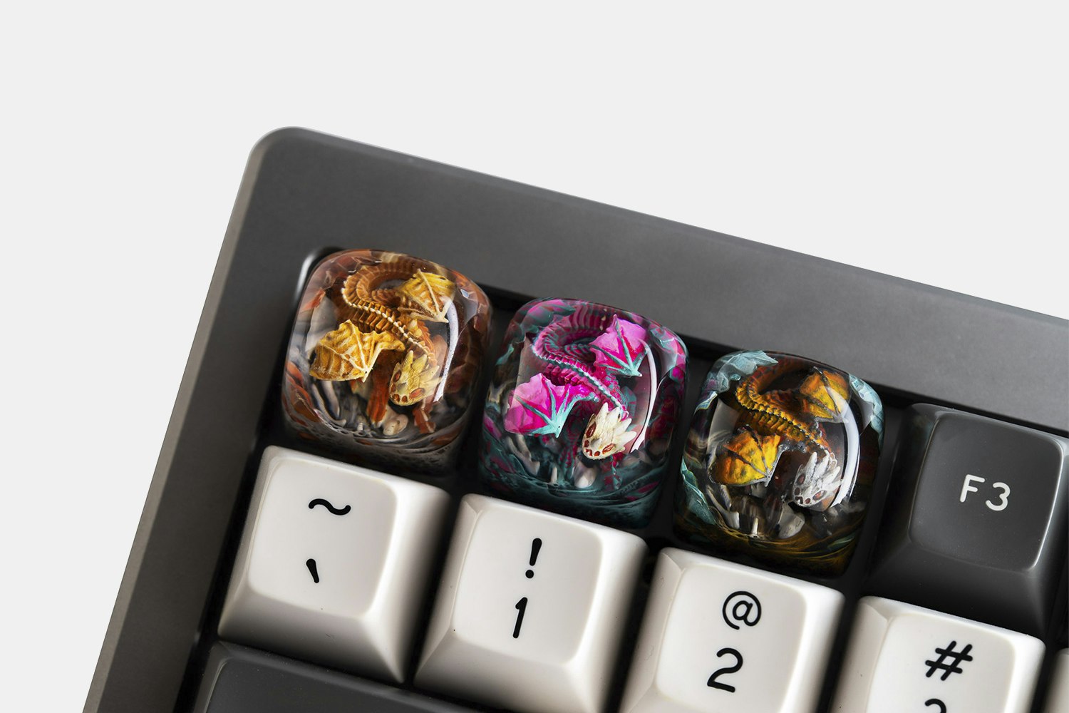 Dwarf Factory Gnarly Drakon Artisan Keycap Mechanical Keyboards Keycaps Artisan Keycaps Drop